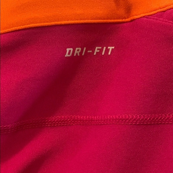 Nike Pink and Orange Dri-fit Performance Crop Leggings Size XL - Picture 8 of 11